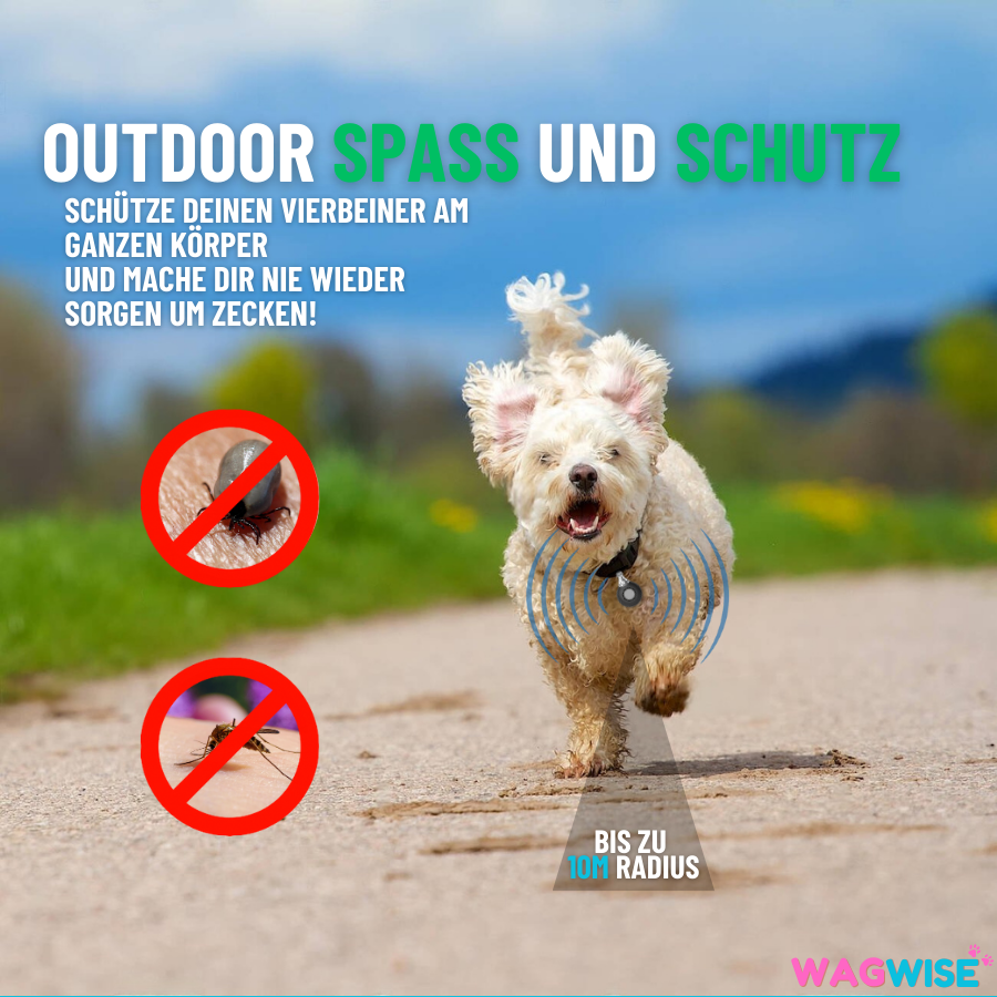SonicGuard – Ultraschall-Schädlingsschutz-Anhänger gegen Flöhe, Zecken & Mücken