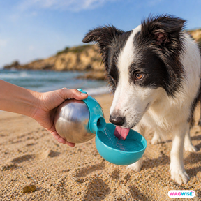 FrischNapf To-Go - Edelstahl-Trinkflasche für Hunde