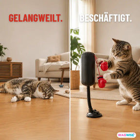 PfotenPunch™ Interaktiver Katzen-Boxsack