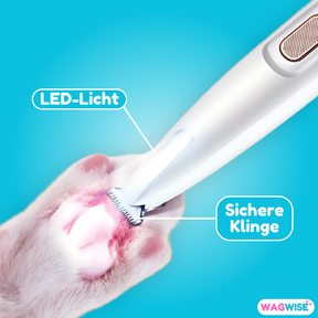 SoftPaw Trimmer - Tierarztgeprüfter SoftTouch-Pfotentrimmer - WagWise