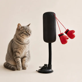 PfotenPunch™ Interaktiver Katzen-Boxsack
