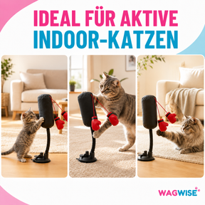 PfotenPunch™ Interaktiver Katzen-Boxsack