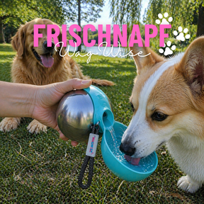 FrischNapf To-Go - Edelstahl-Trinkflasche für Hunde