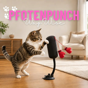 PfotenPunch™ Interaktiver Katzen-Boxsack