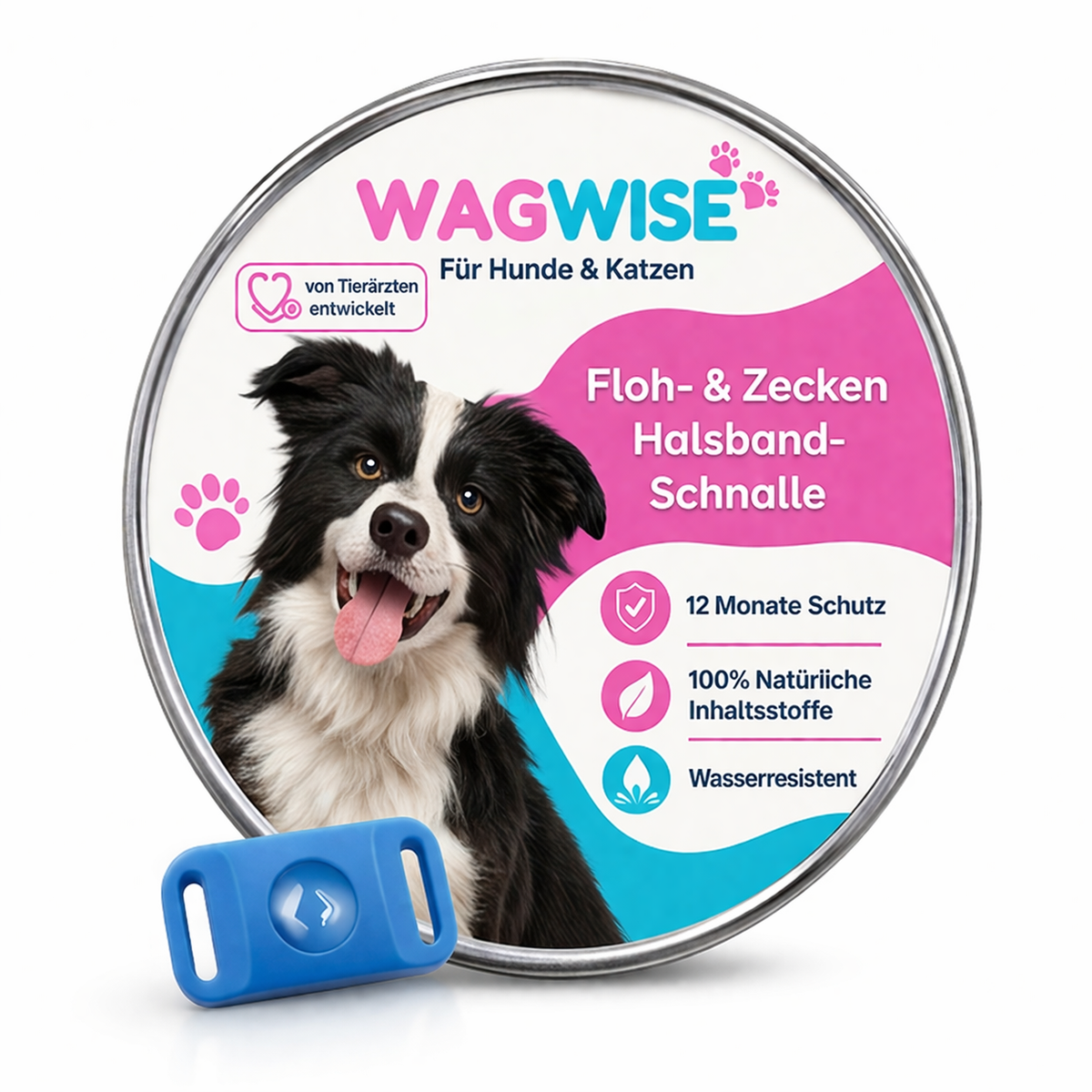 Floh- & Zecken Halsbandschnalle